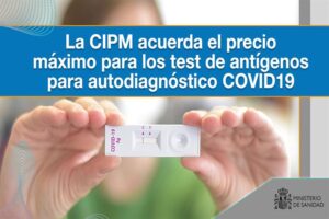 Darias anuncia que los test de antígenos de autodiagnóstico tendrán un precio máximo de 2,94 euros