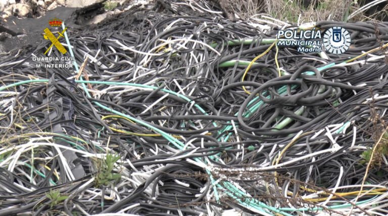 La Guardia Civil desarticula en Valencia una red delictiva dedicada al robo de cobre por todo el territorio nacional