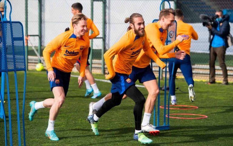 Preparando el derbi del domingo