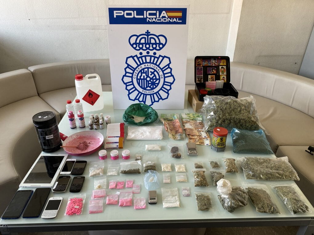 La Policía Nacional desmantela un laboratorio de elaboración de la droga sintética conocida como “cocaína rosa”