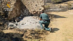 La Guardia Civil investiga al presunto autor del incendio forestal en Monte Yerga (La Rioja)