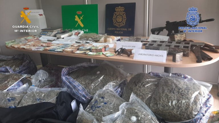 Desmantelado el primer laboratorio en España creado para el procesamiento y tratamiento de hachís a gran escala