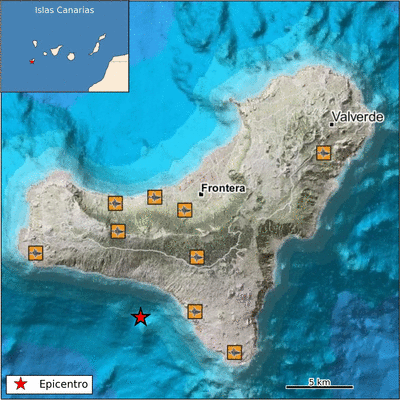 Un terremoto submarino de 3.6 sacude la Isla del Hierro