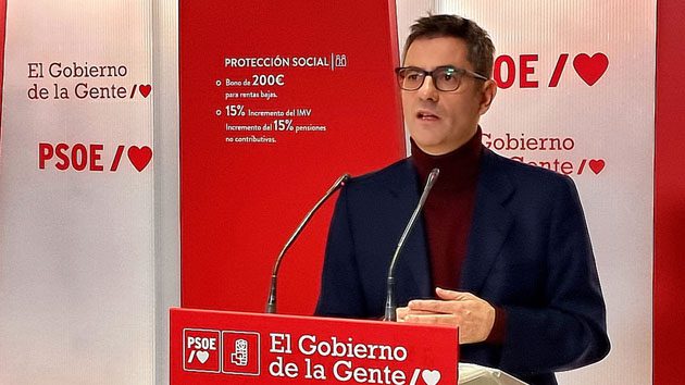 Félix Bolaños: Feijóo, el PP o quien mande en la derecha trata de controlar la democracia por la puerta de atrás