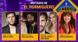 Todos los invitados de 'El Hormiguero' en la semana del 5 al 8 de diciembre