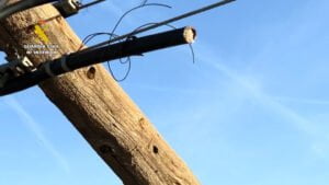 La Guardia Civil recupera una tonelada de cobre procedente de robos de cable del tendido telefónico