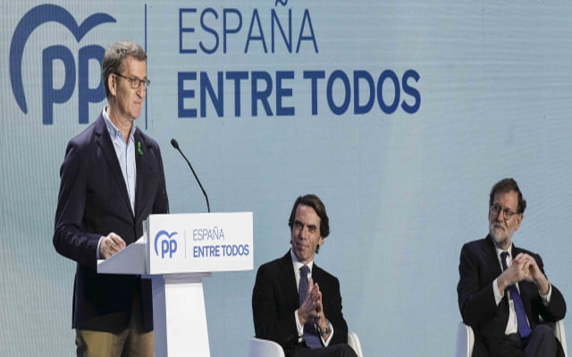 Feijóo, junto a Aznar y Rajoy: “En el PP estamos todos unidos y ahora toca el siguiente paso, que es unir a nuestro país”