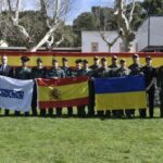 La Guardia Civil forma a 8 miembros de la Guardia de Protección de Fronteras y del Cuerpo de Aduanas de Ucrania en adiestramiento de perros