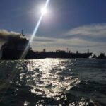 Situación de alerta por el incendio en un petrolero frente a costas portuguesas