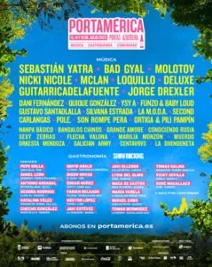 Sebastián Yatra, Nicki Nicole, Deluxe, M clan, Loquillo y Guitarricadelafuente, entre las nuevas confirmaciones de Portamérica 2023