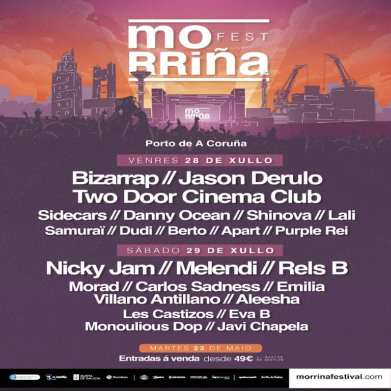 Morriña festival anuncia su cartel por días para su edición de 2023.