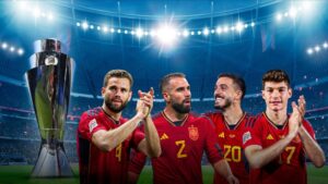 Nacho, Carvajal, Joselu y Fran García, campeones de la Nations League 2023 con España