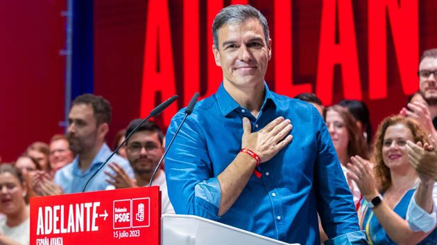 Sánchez: "Pido el voto al PSOE de todas las mujeres para seguir avanzando en derechos y en libertades frente a la coalición contra ellas de PP y Vox"