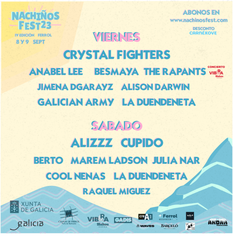 Crystal Fighters, Alizzz y Cupido visitan Ferrol en la cuarta edición del Nachiños Fest