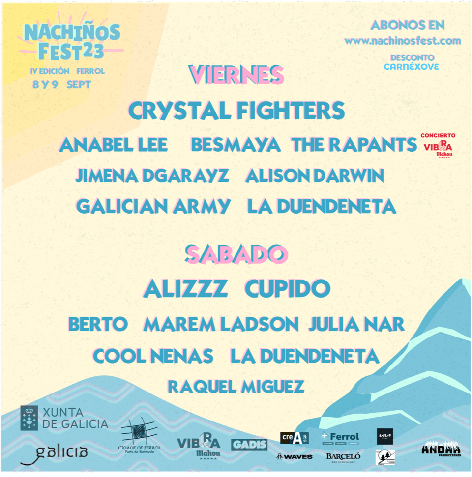 Crystal Fighters, Alizzz y Cupido visitan Ferrol en la cuarta edición del Nachiños Fest