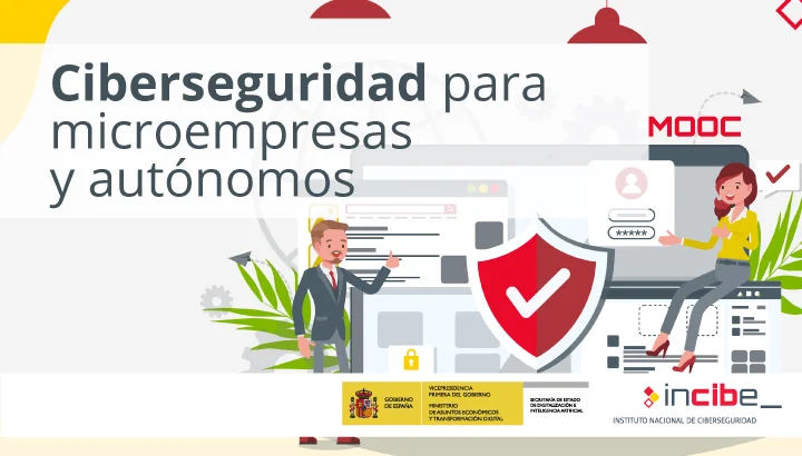 INCIBE lanza tres cursos sectoriales sobre ciberseguridad para microempresas y autónomos