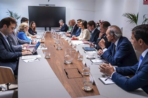 Calviño aborda con los presidentes de las principales entidades financieras las prioridades del curso y la presidencia del Consejo de la UE