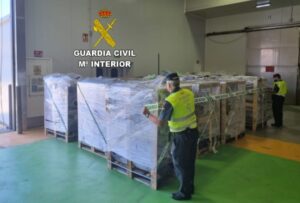 La Guardia Civil de Pontevedra interviene más de 15 toneladas de pez espada sin documentación de trazabilidad