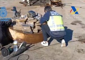 Interceptados 561 kilos de cocaína escondidos en contenedores de chatarra