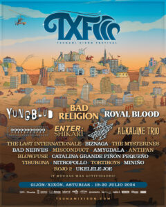 Bad Religion, Royal Blood, Alkaline Trio, Yungblud y Arde Bogotá son los primeros confirmados para el Tsunami Xixón Festival 2024