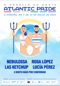 Atlantic Pride anuncia un cartel estelar para su quinta edición en La Coruña: Nebulossa, Rosa López, Las Ketchup y Lucía Pérez lideran el 'Orgullo del Norte'.