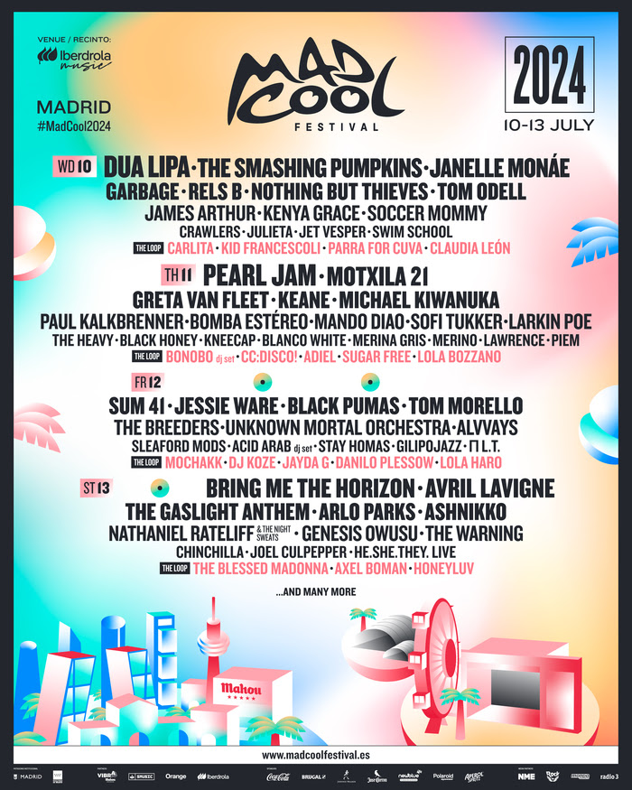 Empieza la venta de entradas de día de Mad Cool Festival 2024