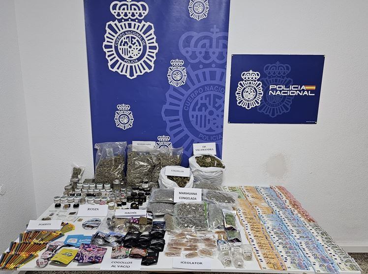 La Policía Nacional desmantela el primer laboratorio de "rosin" en España en Arona, Tenerife