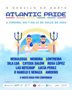 Mondra, Sila Lua, O Rabelo y Nenaza, Catuxa Salom, Lontreira y Amoebo nuevos confirmados del Atlantic Pride 2024