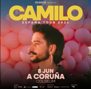 Camilo cambia su fecha de concierto en A Coruña para el 8 de Junio