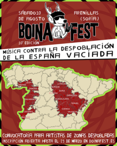Boina Fest cumple 10 años de lucha contra la despoblación y busca artistas de Orense