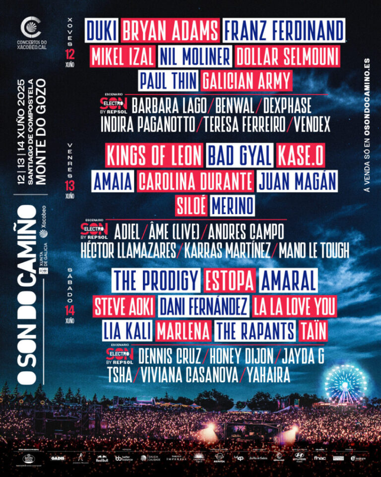 The Prodigy, Amaia y Paul Thin se suman al cartel de O Son Do Camiño 2025