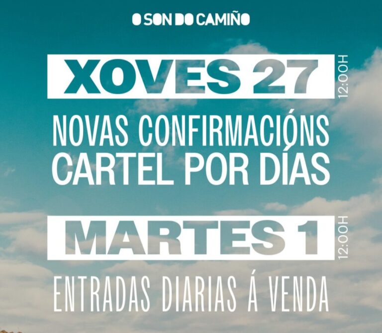 O Son do Camiño 2024 revela su cartel por días y anuncia nuevos artistas
