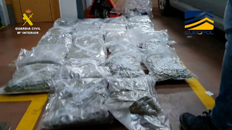 Guardia Civil y Europol desarticulan una macroorganización de tráfico de marihuana y hachís