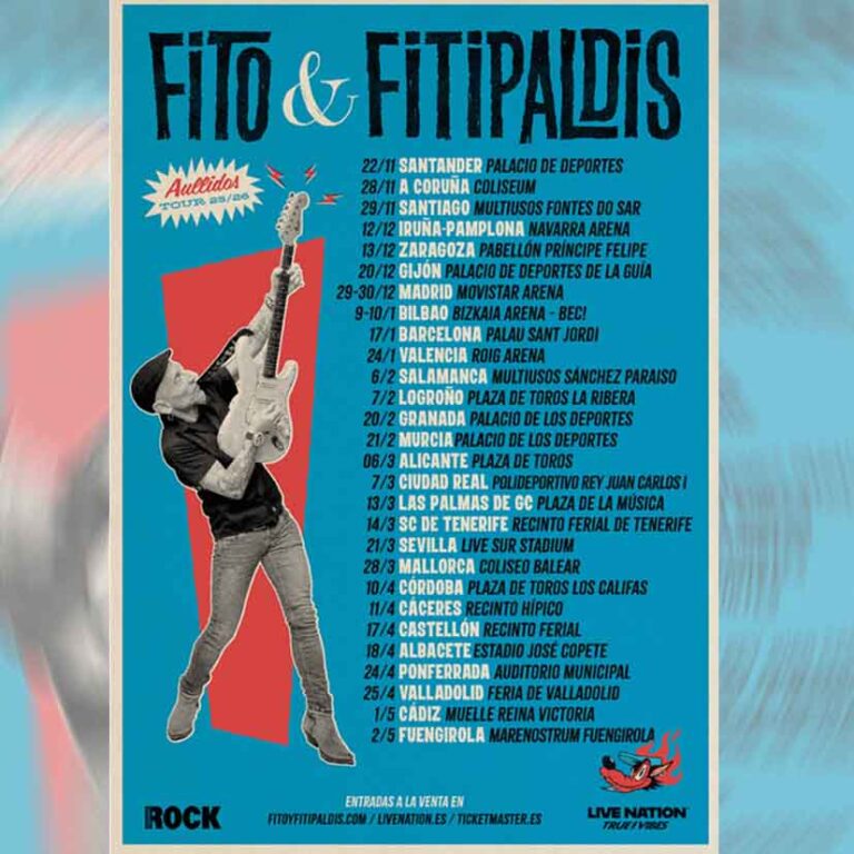 Fito & Fitipaldis anuncian su esperada gira "Aullidos Tour" por 28 ciudades españolas