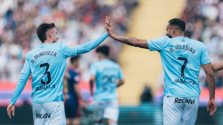 Duelo épico en Montjuïc: el Barça remonta al Celta en un vibrante 4-3