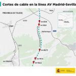 El ministro de Transportes visita Toledo tras el sabotaje en la línea de alta velocidad Madrid-Sevilla