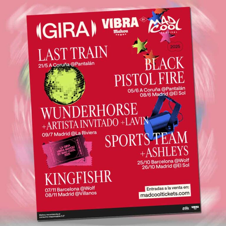 La Gira Vibra Mahou by Mad Cool celebra su 5º aniversario con un cartel lleno de rock y sorpresas