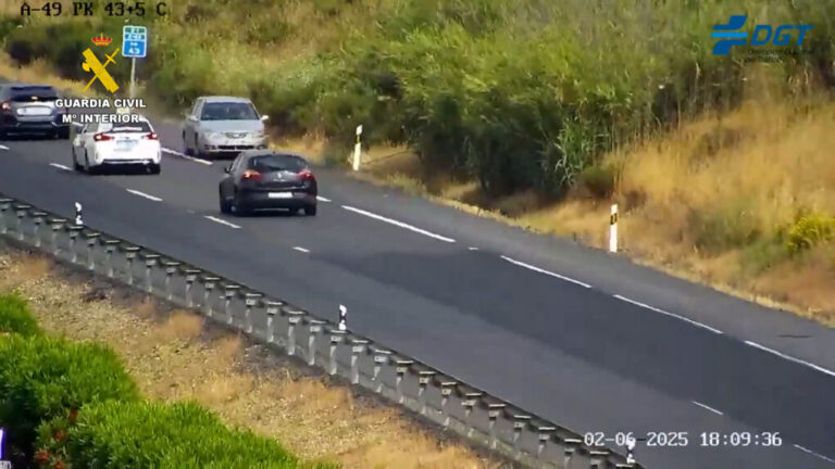 Conduce borracho y en dirección contraria durante 8 km por la A-49: interceptado por la Guardia Civil