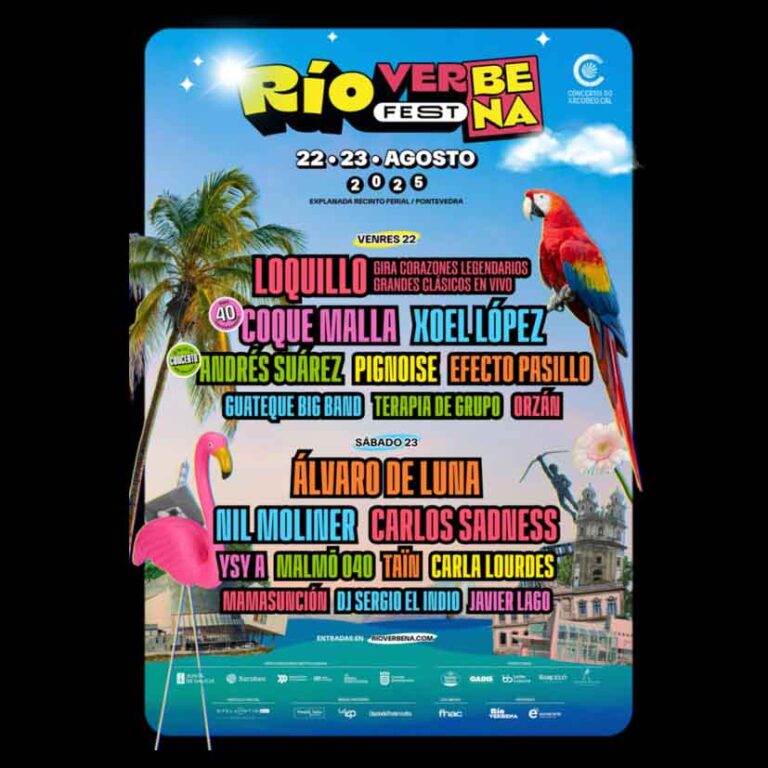 Últimos abonos disponibles para el Río Verbena Fest, que confirma a Xoel López como gran incorporación