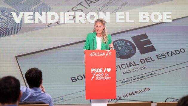 Montse Mínguez durante su intervención acusando al PP de corrupción.