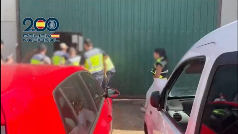 La Policía Nacional desmantela banda dedicada al robo y despiece de más de 50 vehículos