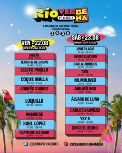 Loquillo, Coque Malla, Xoel López y Nil Moliner encabezan el cartel del Río Verbena Fest en Pontevedra