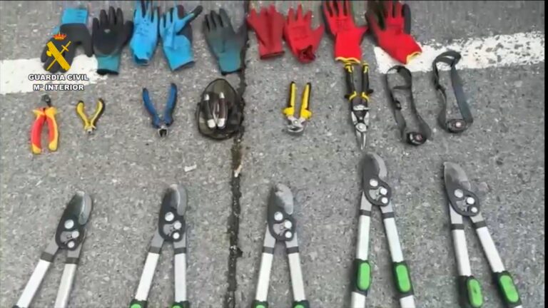 La Guardia Civil detiene a tres personas por robar más de dos toneladas de cable de cobre en La Rioja