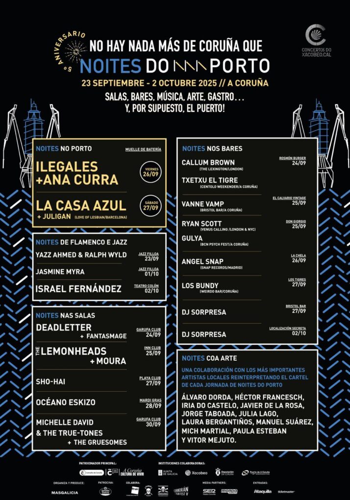 La Casa Azul actuará en exclusiva en Galicia en el festival Noites do Porto 2025