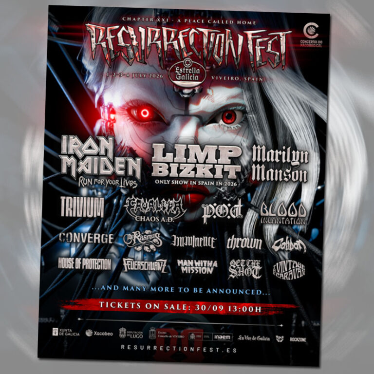 Iron Maiden regresa al Resurrection Fest 2026 diez años después junto a Marilyn Manson y Limp Bizkit