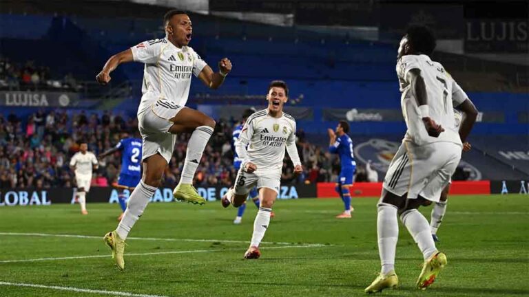 Mbappé sentencia al Getafe y mantiene al Real Madrid en la cima del campeonato