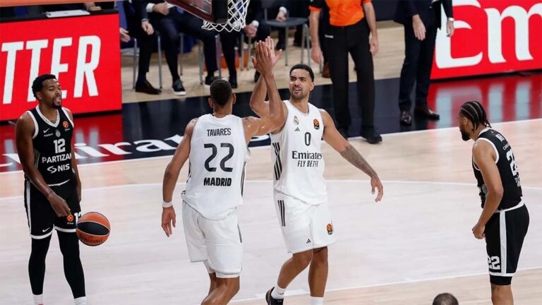 El Real Madrid de baloncesto sigue intratable: tercera victoria seguida en la Euroliga ante el Partizán (93-86)
