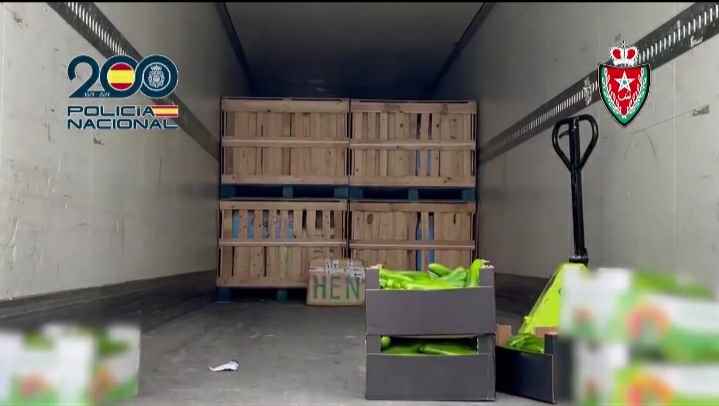 Camiones frigoríficos con pimientos ocultaban 20 toneladas de hachís: cae una red internacional de tráfico de drogas