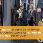 Récord de gasto turístico: más de 92.400 millones hasta agosto pese a la moderación en llegadas