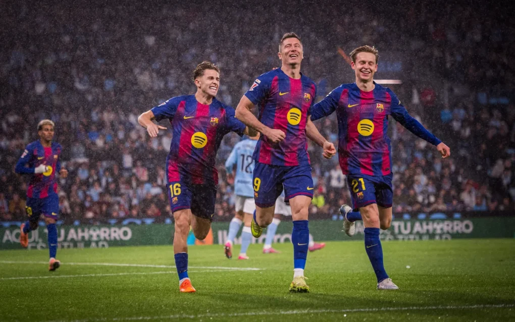 Hat-trick de Lewandowski y gol de Lamine Yamal para un Barça que vuelve a creer en la Liga